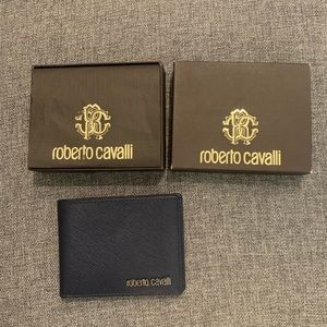 *NEW* Roberto Cavalli Textured Billfold Wallet